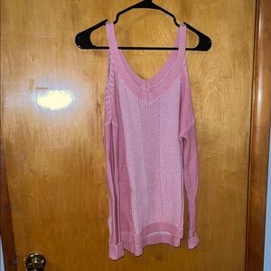 Hollister Pink Crew Neck Sweater Soft Knit Relaxed Fit